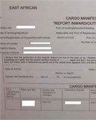 Cargo movement form